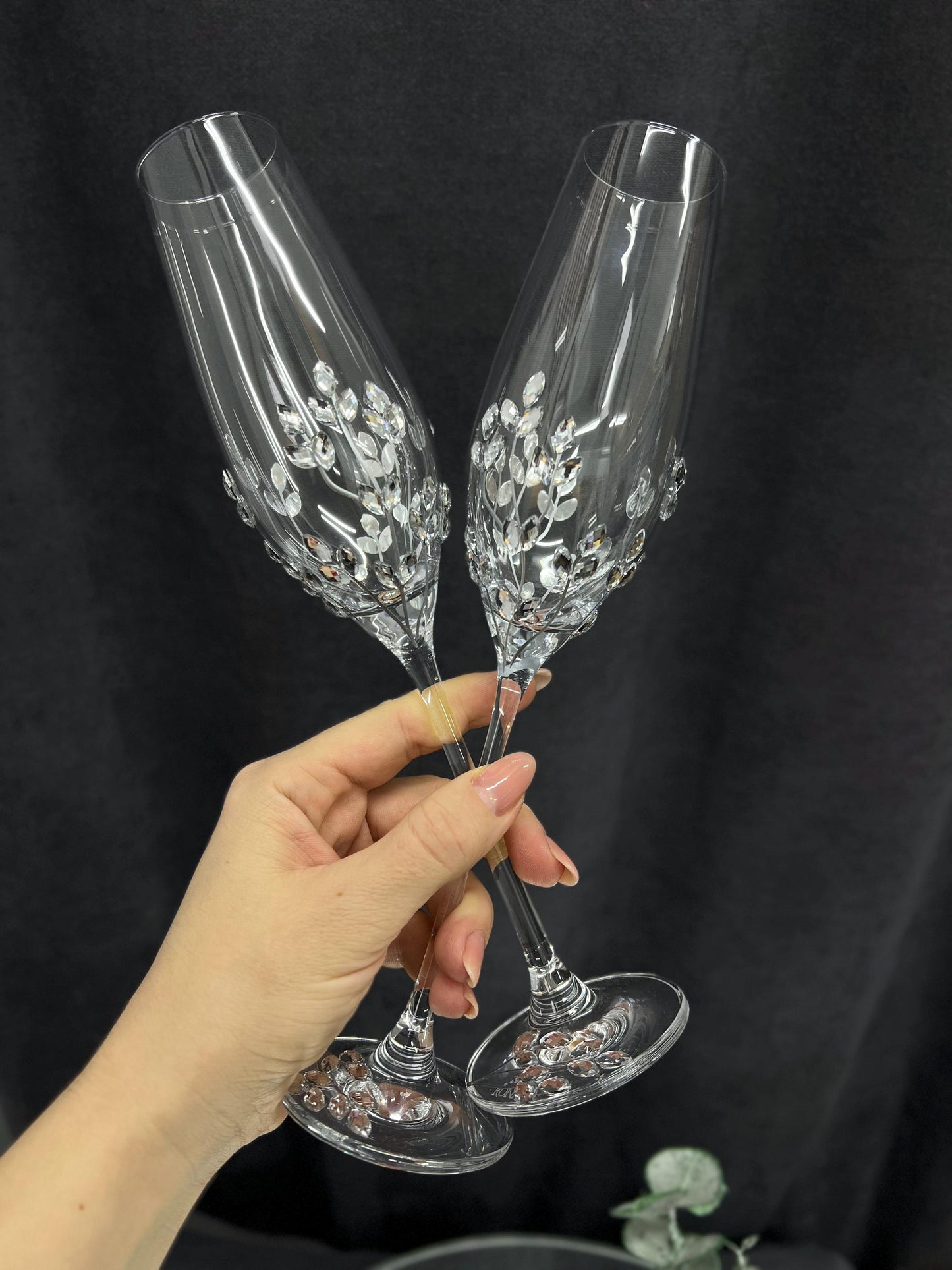 Wedding Accessories Set – Handmade Glasses, Candle and Cake Cutting Collection, Plate & Forks,
